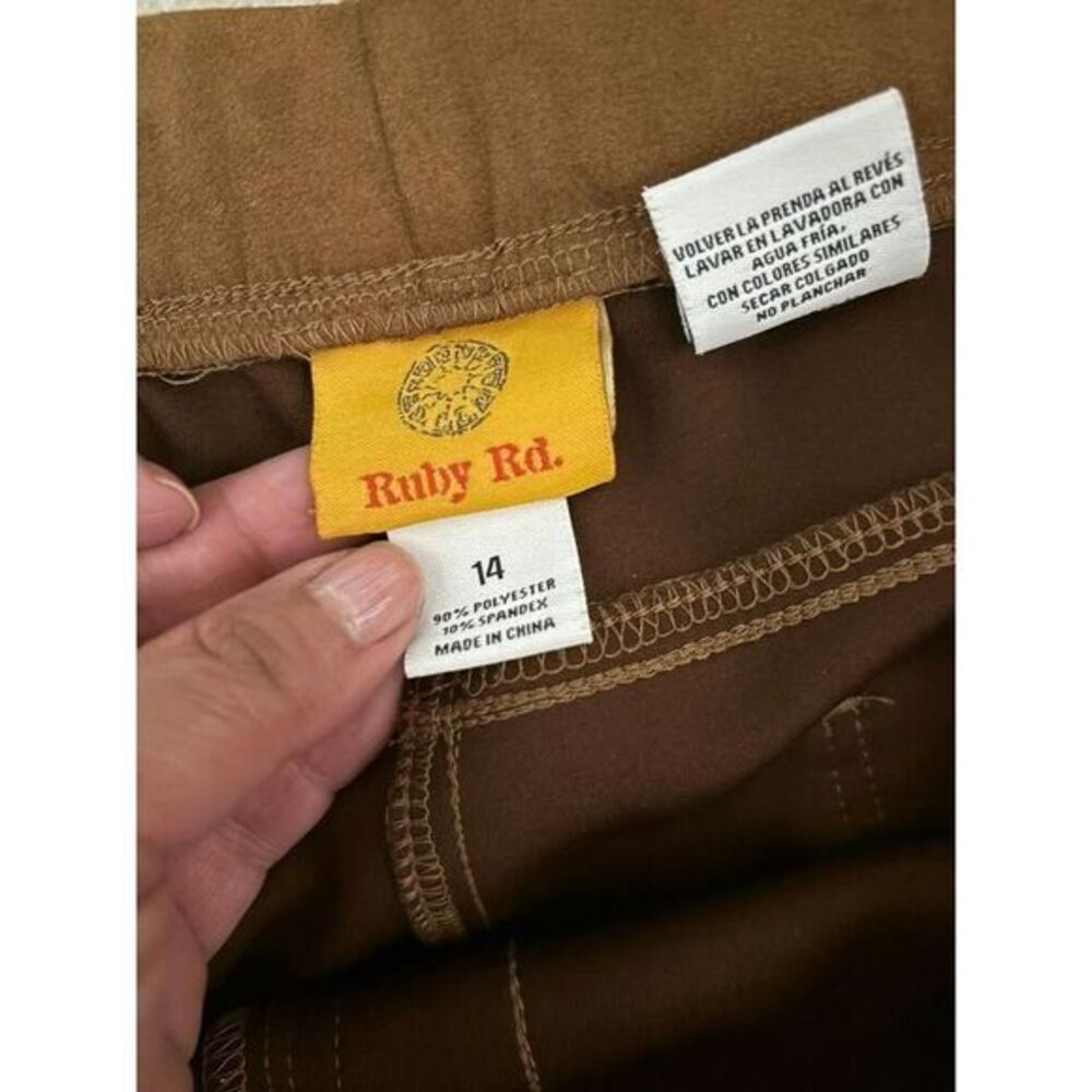 Suede type Ruby Rd pull on pant‎ size 14 - Picture 2 of 2